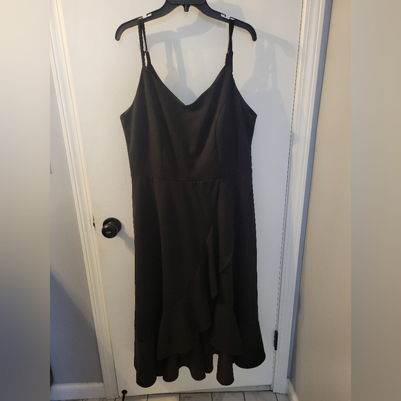 Black High Low Cocktail Dress, Size XXL - Picture 2 of 2